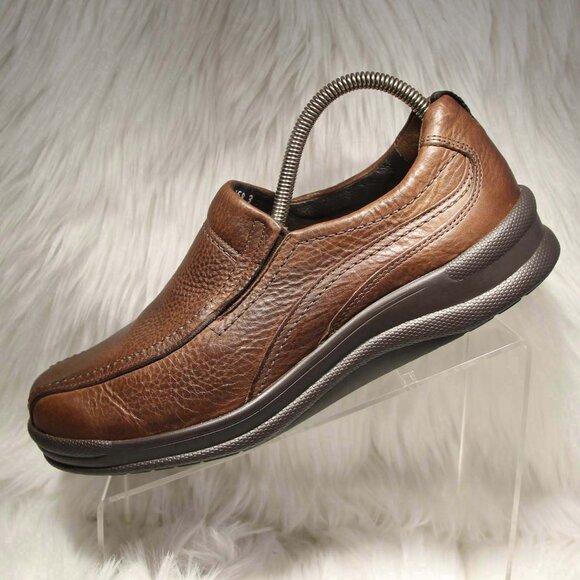 SAS Men’s Loafers Brown Leather Comfort Slip On Shoes Size 9 Wide - Made in USA - Picture 4 of 12